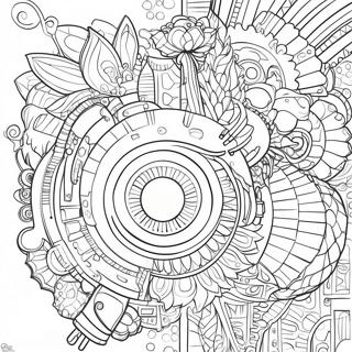 Kreatives Ingenieurdesign Ausmalbild | MINT Ausmalbild
