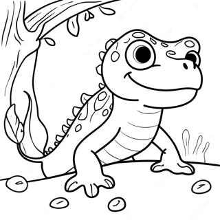 Newt Ausmalbild | Molch Ausmalbild