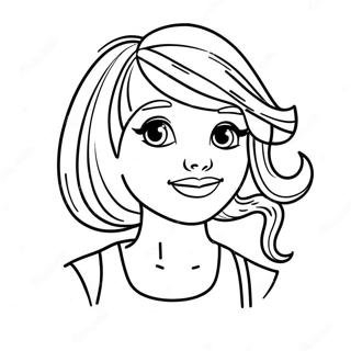 Niedlicher Friseur Ausmalbild | Friseursalon Ausmalbild