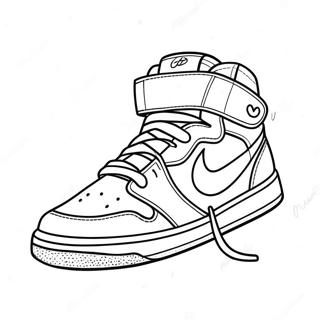 Stylischer Hypebeast Sneaker Ausmalbild | Hypebeast Ausmalbild