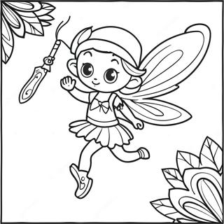 Piratenfee Ausmalbild | Piratenfee Ausmalbild