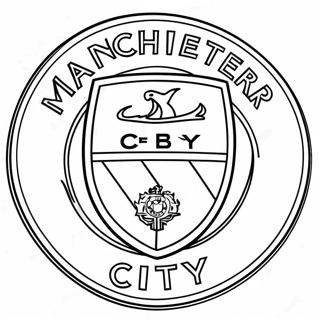 Manchester City Logo Ausmalbild | Manchester City Ausmalbild