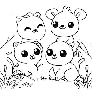Geschlechtsneutrale Tierfreunde Ausmalbild | Geschlechtsneutral Ausmalbild