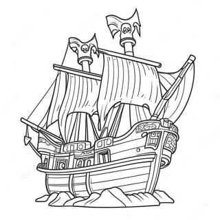 Lego Piratenschiff Ausmalbild | Lego Pirat Ausmalbild