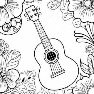 Ukulele Ausmalbild | Ukulele Ausmalbild