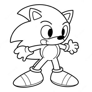 Sonic Ostern Ausmalbild | Sonic Ostern Ausmalbild