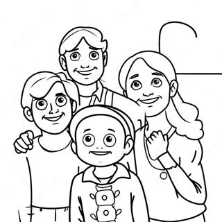 Ausmalbild der Charaktere aus Full House | Voll Haus Ausmalbild