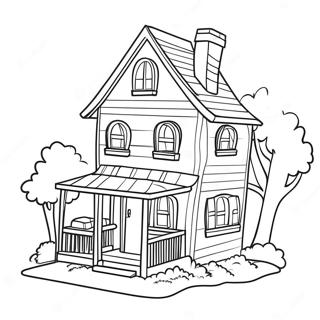 Barbie Haus Ausmalbild | Barbie Haus Ausmalbild