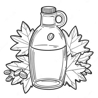Ahornsirup Ausmalbild | Ahornsirup Ausmalbild