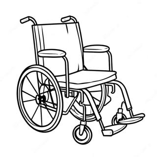 Rollstuhl Ausmalbild | Rollstuhl Ausmalbild