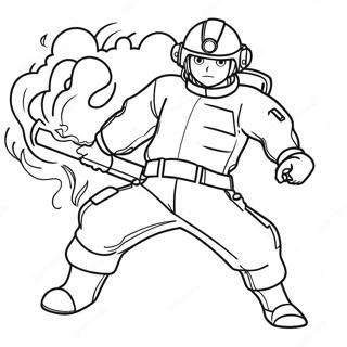Feuerwehr Ausmalbild | Feuerkraft Ausmalbild