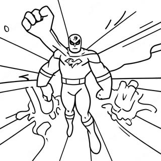 Thundermans Superhelden Aktion Ausmalbild | Thundermans Ausmalbild
