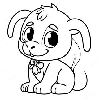 Niedlicher Webkinz Charakter Ausmalbild | Webkinz Ausmalbild