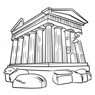 Parthenon Ausmalbild | Parthenon Ausmalbild