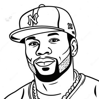 50 Cent Ausmalbild | 50 Cent Ausmalbild