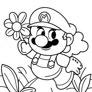 Mario Blume Ausmalbild | Mario Blume Ausmalbild