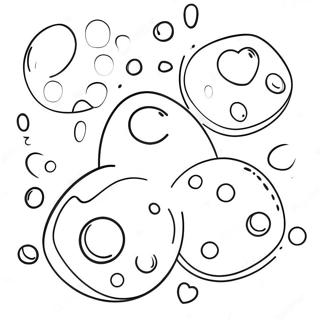 Buntes Gummibärchen Ausmalbild | Gummibärchen Ausmalbild