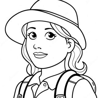 Abenteuerliche Amelia Ausmalbild | Amelia Ausmalbild