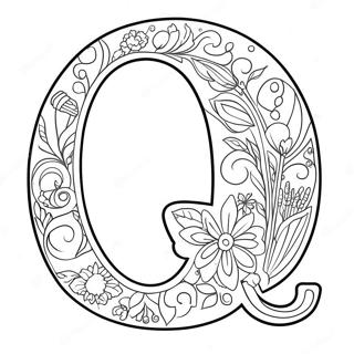 Buchstabe Q Ausmalbild | Buchstabe Q Ausmalbild