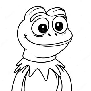 Kermit der Frosch Ausmalbild | Kermit Ausmalbild