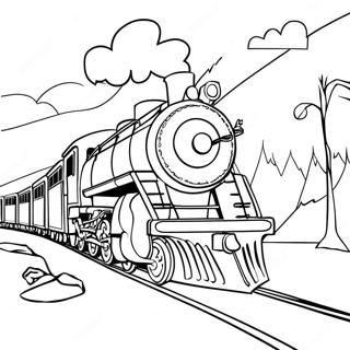 Der Polar Express Ausmalbild | Der Polar Express Ausmalbild