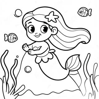 Ariel mit Beinen Unterwasser Abenteuer Ausmalbild | Ariel Mit Beinen Ausmalbild
