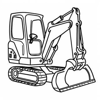 Bagger Baufahrzeug Ausmalbild | Bagger Ausmalbild