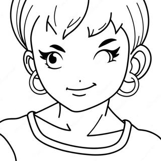 Bulma aus Dragon Ball Z Ausmalbild | Bulma Ausmalbild