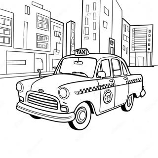 Taxi Ausmalbild | Taxi Ausmalbild