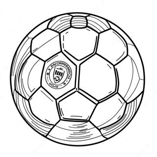 Fußball-Logo Ausmalbild | Fußballlogo Ausmalbild