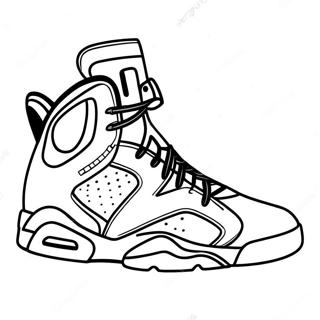 Jordan 6 Umriss Malvorlagen
