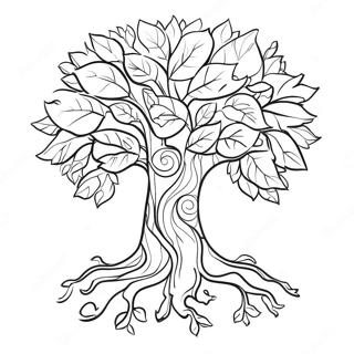 Dankbarer Baum Ausmalbild | Dankbar Ausmalbild