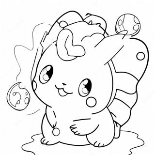 Niedliche Pokemon Charaktere Ausmalbild | Pokemon Riese Ausmalbild