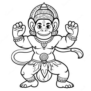 Hanuman Ausmalbild | Hanuman Ausmalbild