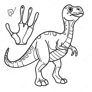 Röntgen-Dinosaurier Ausmalbild | Röntgen Ausmalbild