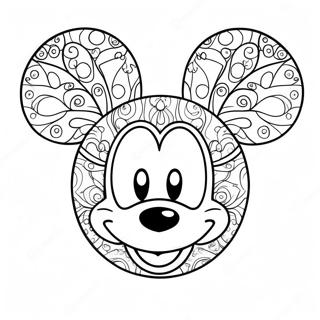 Mickey Ohren Ausmalbild | Mickey Ohren Ausmalbild