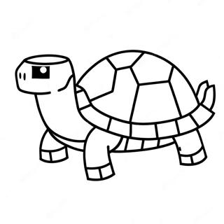 Minecraft Schildkröte Ausmalbild | Minecraft Schildkröte Ausmalbild