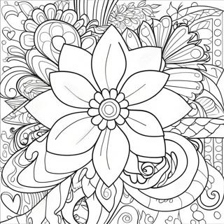 Blumen Ausmalbild für Erwachsene | Blume Erwachsene Ausmalbild