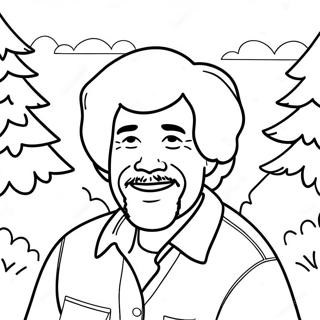 Bob Ross Ausmalbild | Bob Ross Ausmalbild