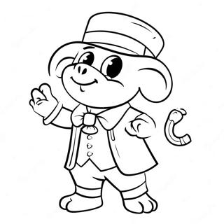 Ranboo im bunten Outfit Ausmalbild | Ranboo Ausmalbild