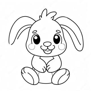Niedlicher Jellycat Hase Ausmalbild | Jellycat Ausmalbild