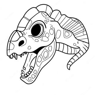 Dinosaurier Maske Ausmalbild | Dinosauriermaske Ausmalbild