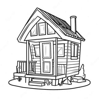 Kleines Haus Ausmalbild | Kleines Haus Ausmalbild