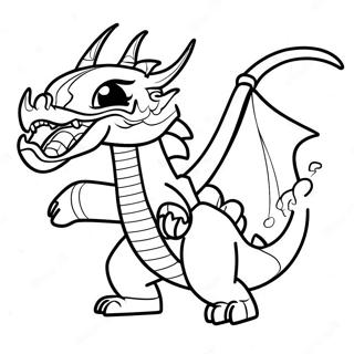 Feuer Atemender Ninjago Drache Ausmalbild | Ninjago Drache Ausmalbild