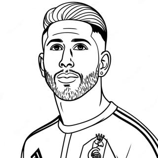 Sergio Ramos Ausmalbild | Sergio Ramos Ausmalbild