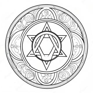 Wicca-Symbol Ausmalbild | Wicca Ausmalbild