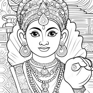 Hindu Ausmalbild | Hindu Ausmalbild