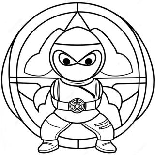 Spy Ninjas Logo Ausmalbild | Spion Ninjas Ausmalbild
