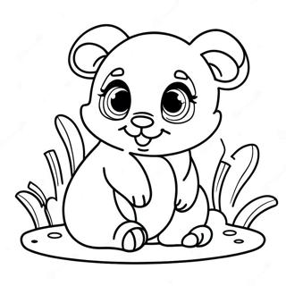 Niedliche Baby-Säugetiere Ausmalbild | Säugetier Ausmalbild