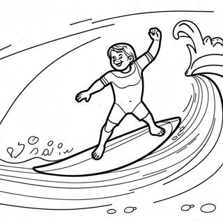 Surf's Up Ausmalbild | Surf's Up Ausmalbild